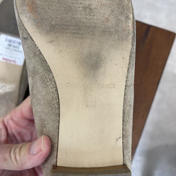 Donald J. Pliner Shimmering Gold Pointed Flats - Picture 10 of 12